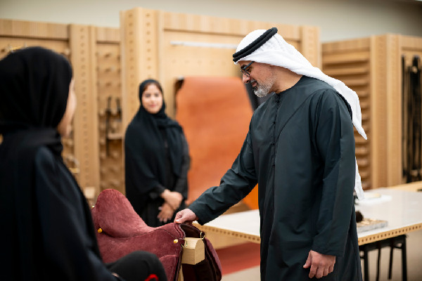 Khaled bin Mohammed Visits Equestrian School