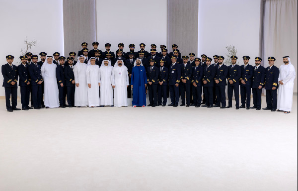 Sheikh Mohammed Meets UAE National Pilots