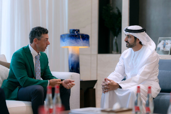 Hamdan bin Mohammed Congratulates Rory McIlroy