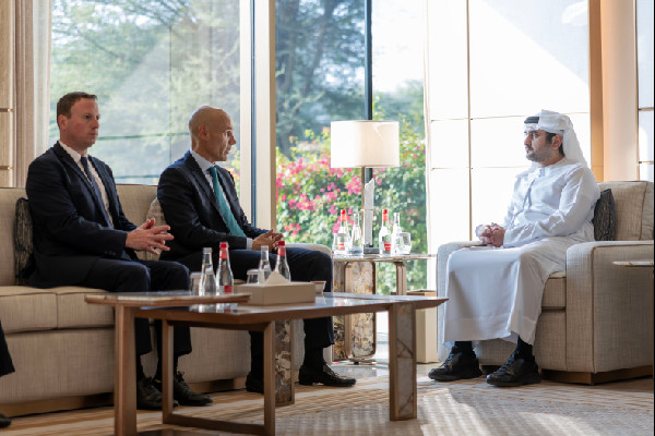 Maktoum bin Mohammed Meets SWIFT CEO