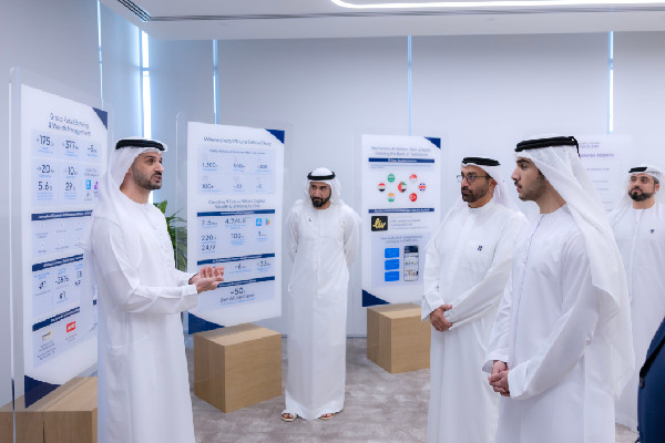 Sheikh Mohammed Visits Emirates NBD Bank