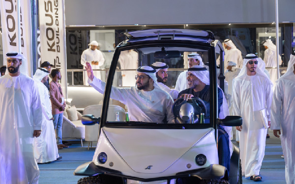 Hamdan bin Zayed at Abu Dhabi Boat Show