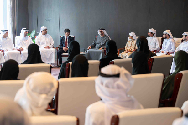 Theyab bin Zayed Meets Emirati Students in China