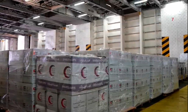 UAE aid ship reaches Al Arish for Gaza relief