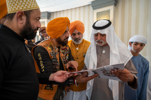 Nahyan bin Mubarak Welcomes Motorcycle Club Team