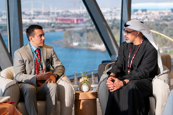 Khaled bin Mohamed Meets Ecuador's President