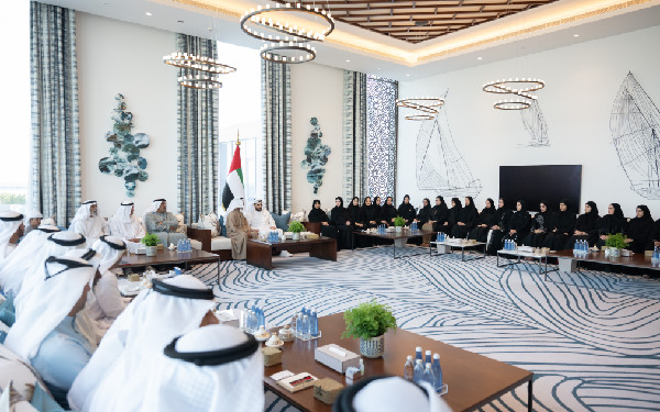 Hamdan bin Zayed Meets Senior Citizens
