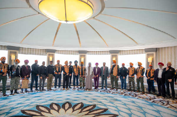 Nahyan bin Mubarak Welcomes Motorcycle Club Team