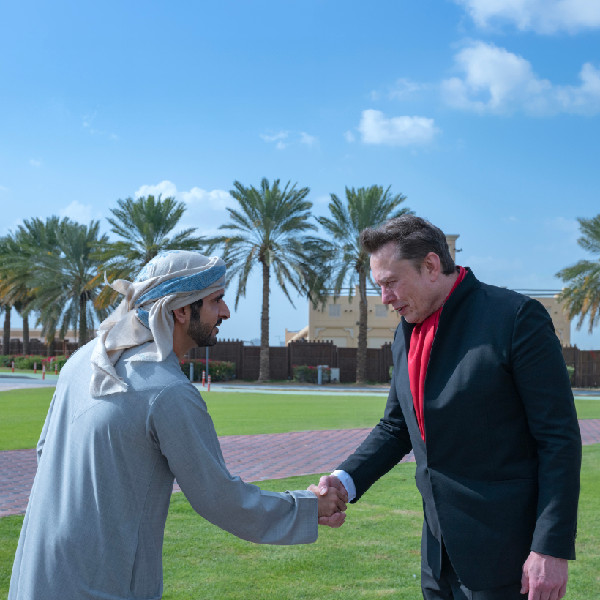 Elon Musk Meets Dubai Crown Prince
