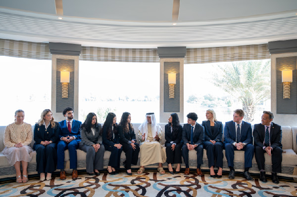 Menlo College students in UAE immersion