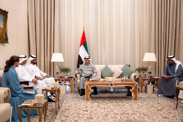 Hazza bin Zayed hosts IHC delegation