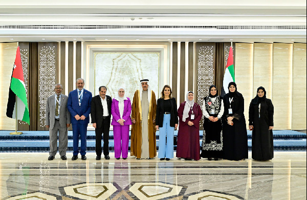 Ghobash Meets Jordanian Senate Assistant Speaker