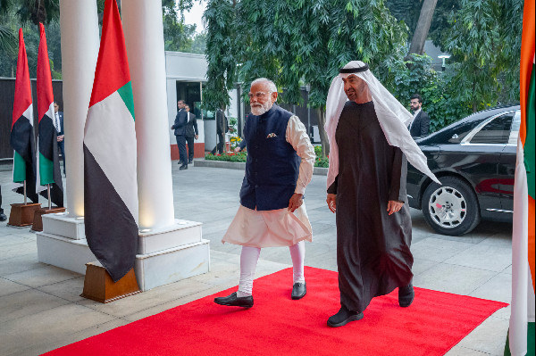UAE-India Leaders Tie Stronger Partnership