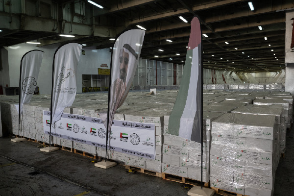 Saqr Ship Delivers UAE Gaza Aid