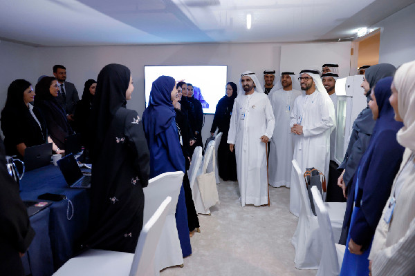 Mohammed bin Rashid visits WGS 2026 media centres