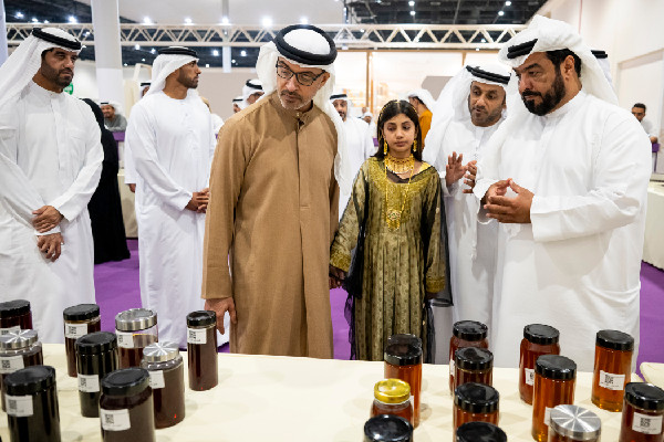 Hazza bin Zayed at Al Ain Heritage Festival