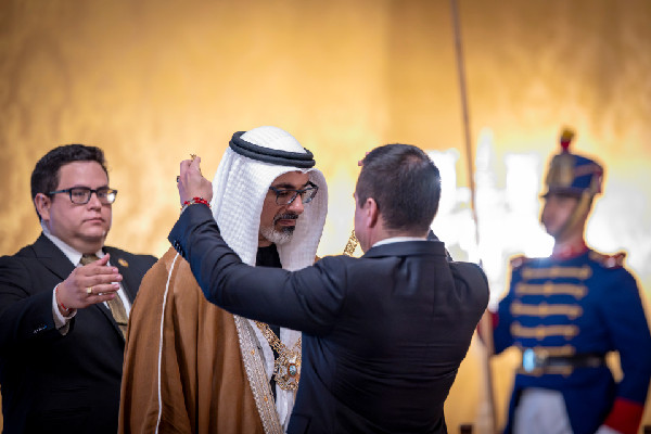 Ecuador awards National Order of Merit to UAE Crown Prince