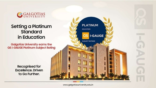 Galgotias University earns Platinum status Galgotias University earns Platinum status